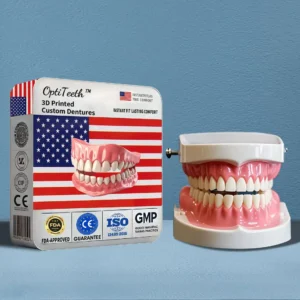 OptiTeeth™ 3D Printed Custom Dentures(Instant Fit, Lasting Comfort)