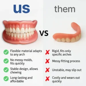 TrueEase™ Custom-Fit Functional Dentures — Perfectly Fitted in Minutes at Home